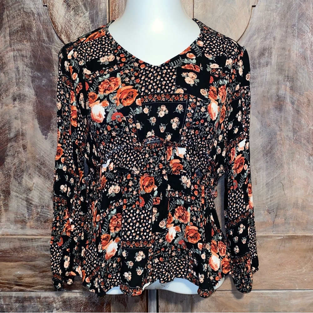 Maurice’s floral long sleeve shirt